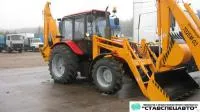 Экскаватор-погрузчик Амкодор 702 ем шасси Беларус